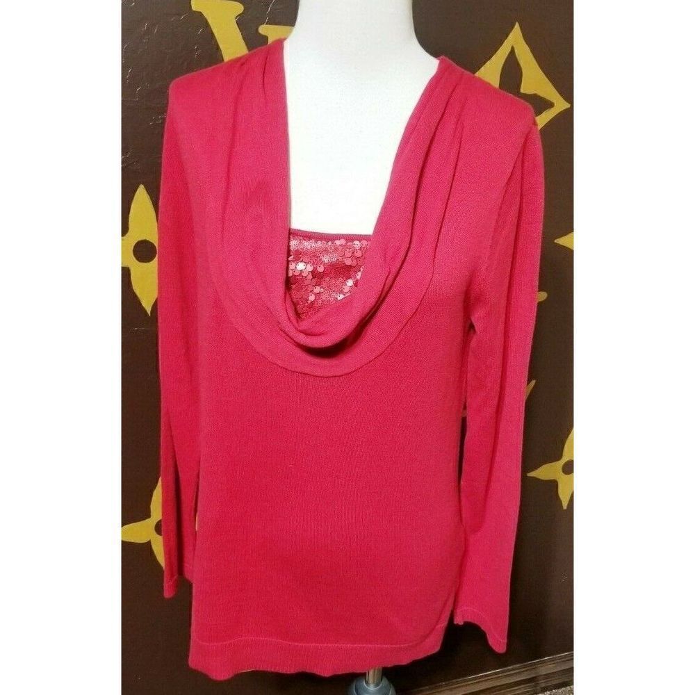Dana Buchman Long Sleeve Pullover Tunic Sweater Size Medium NWT
